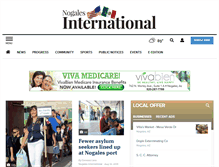 Tablet Screenshot of nogalesinternational.com